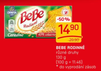 Sušenky Rodinné BeBe Opavia