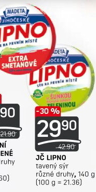 Tavený sýr Jihočeské Lipno Madeta