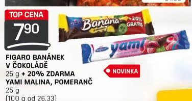 Tyčinka Banán v čokoládě Figaro
