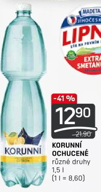 Voda ochucená Korunní