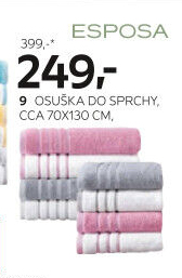 OSUŠKA DO SPRCHY