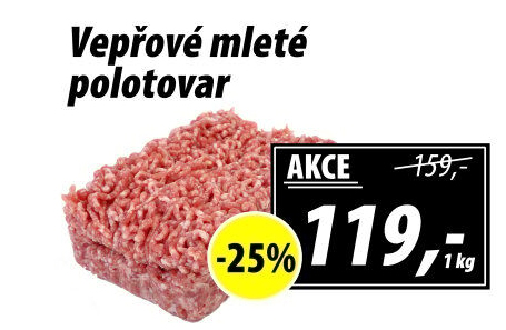 Maso mleté vepřové