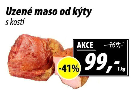 Uzené maso od kýty s kostí