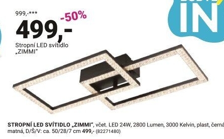 STROPNÍ LED SVÍTIDLO „ZIMMI“