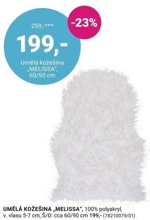 UMĚLÁ KOŽEŠINA „MELISSA“