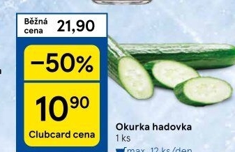 Okurka hadovka - Tesco akcniletaky.com