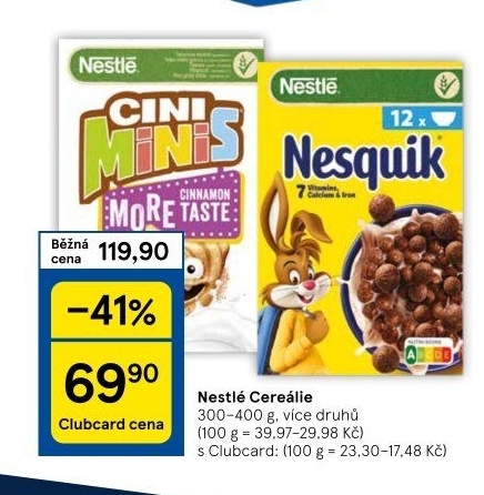 Cereálie Nestlé