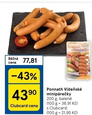 Minipárečky vídeňské Ponnath