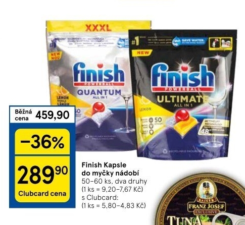 Tablety do myčky Finish
