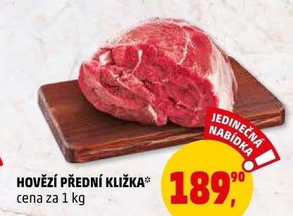 Hovězí přední bez kosti - kližka