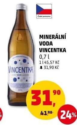 Minerální voda Vincentka