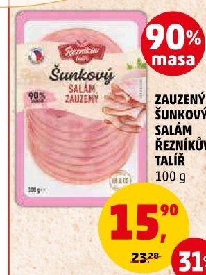 Salám šunkový zauzený Řezníkův talíř