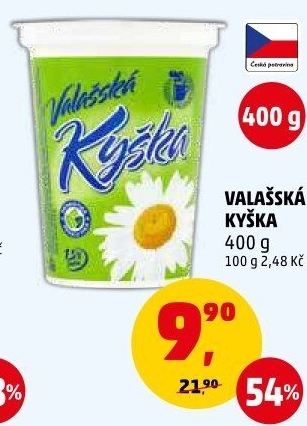 Valašská kyška Mlékárna Valašské Meziříčí