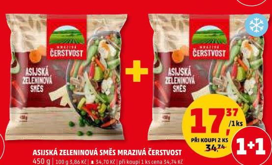 Zeleninová asijská směs mražená Mrazivá Čerstvost
