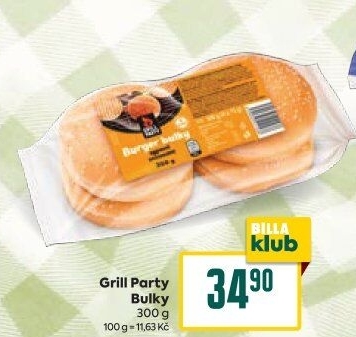 Bulky na hamburger Grill Party