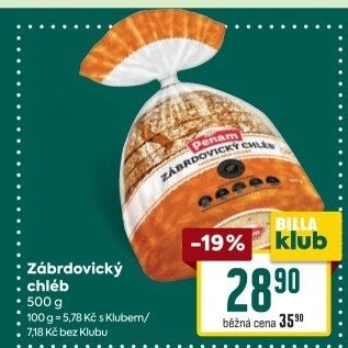 Chléb zábrdovický Penam