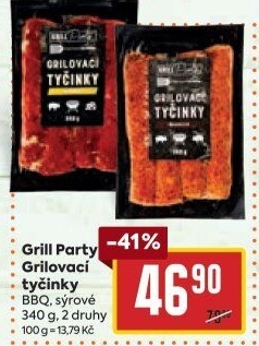 Grilovací tyčinky barbecue Grill Party