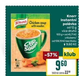 Instantní polévky Knorr