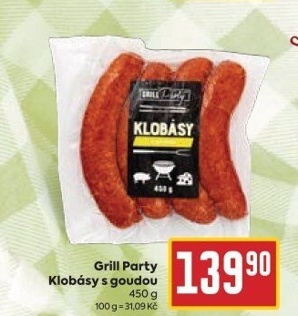 Klobása s goudou Grill Party
