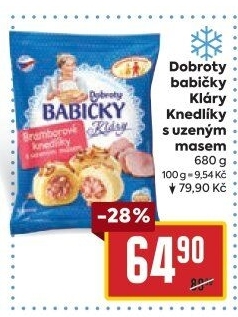 Knedlíky bramborové s uzeným masem mražené Dobroty babičky Kláry