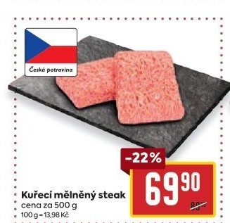Kuřecí steak mletý
