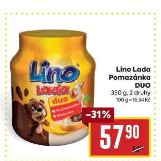 Lískooříšková pomazánka Duo Lino Lada Podravka