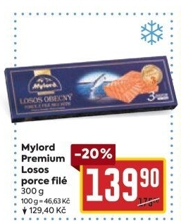 Losos filé mražený Premium Mylord