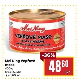 Maso vepřové ve vlastní šťávě Meining
