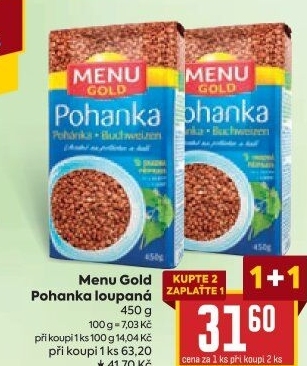 Pohanka Menu Gold