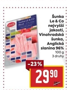 Šunka nejvyšší jakosti LE&amp