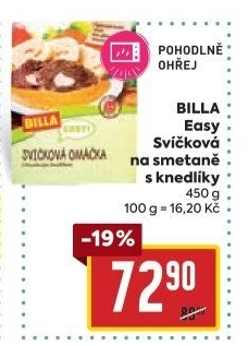 Svíčková na smetaně Easy Billa