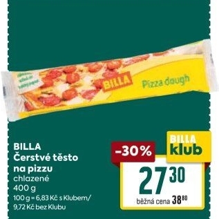 Těsto na pizzu Billa