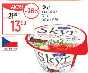 Dezert zakysaný ochucený Skyr Bohušovická mlékárna