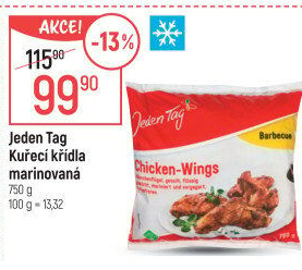 Kuřecí křídla marinovaná mražená Jeden Tag