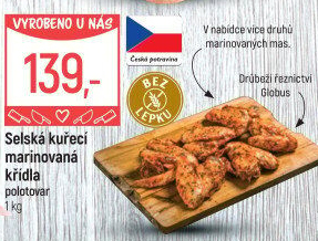 Selská kuřecí marinovaná křídla