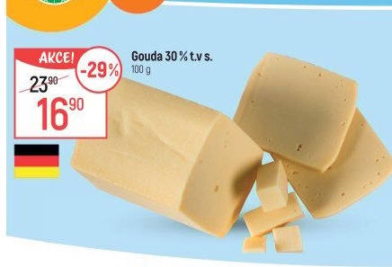 Sýr Gouda 30%