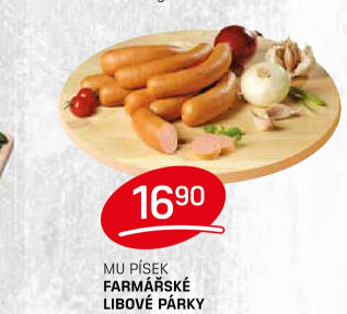 Párky farmářské libové Maso uzeniny Písek