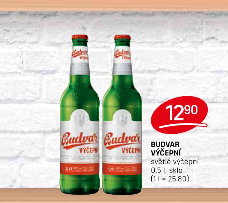 Pivo světlé výčepní Budweiser Budvar