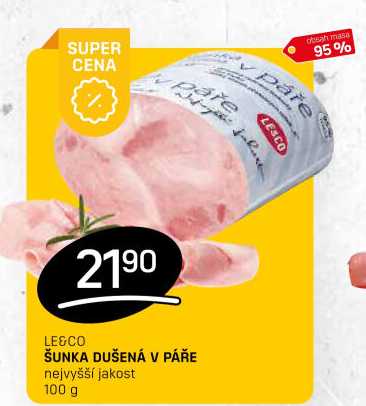 Šunka dušená nejvyšší jakosti LE&amp