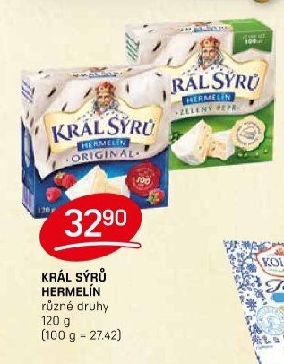 Sýr Hermelín Král sýrů