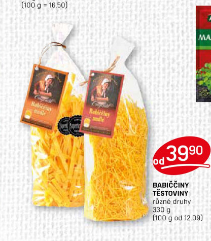 Těstoviny babiččiny Druid
