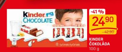 Čokoládky Kinder