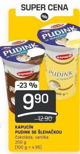 Dezert pudink Kapucín