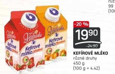 Kefírové mléko ochucené Mlékárna Valašské Meziříčí