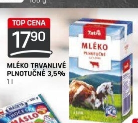 Mléko trvanlivé Tatra - 1,5% polotučné