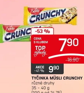 Müsli tyčinka Crunchy Sante