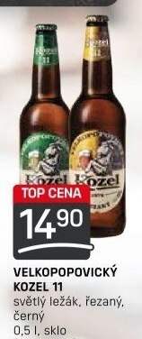 Pivo světlý ležák 11° Medium Velkopopovický Kozel