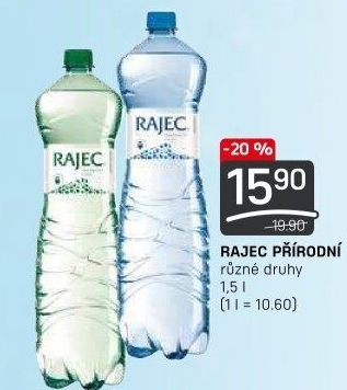 Přírodní voda Rajec