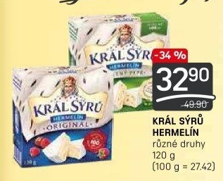Sýr Hermelín Král sýrů