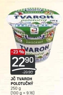 Tvaroh polotučný Jihočeský Madeta
